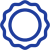 Certificate icon, blue